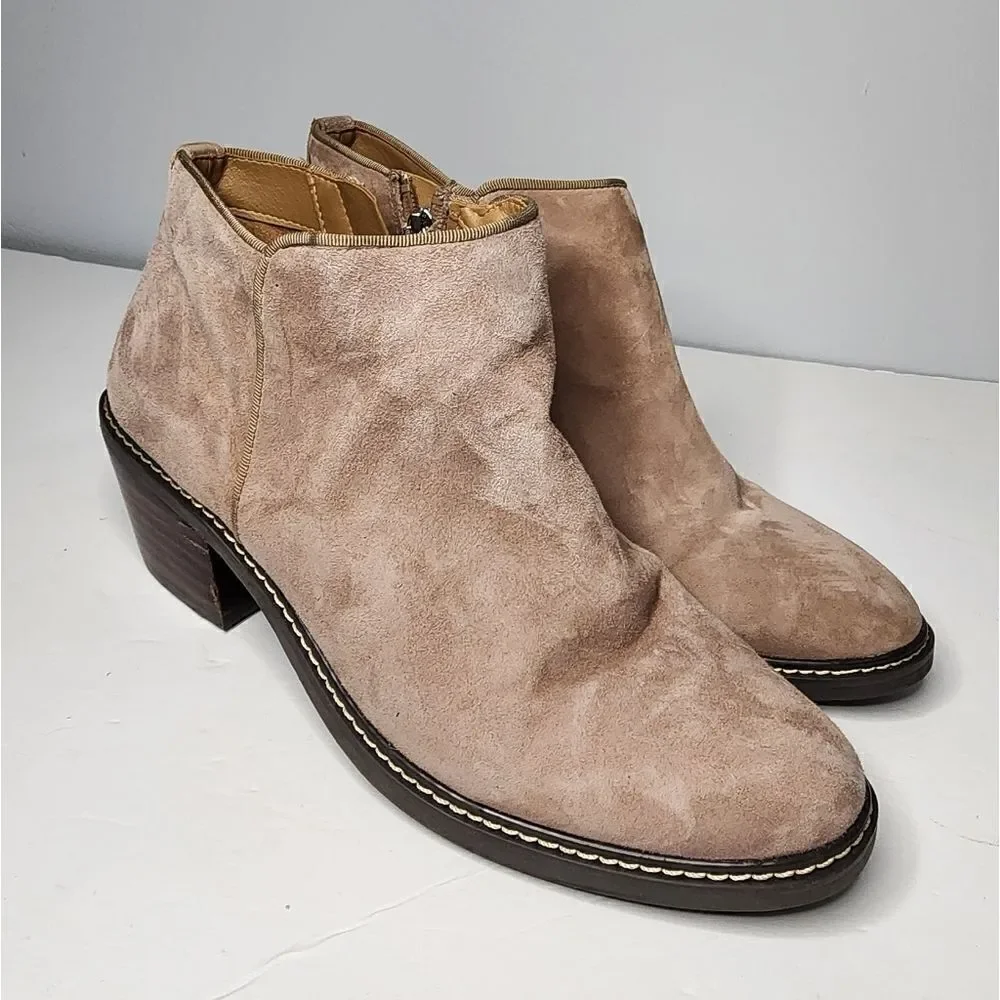 Sam Edelman New York Size 9 Pryce Cashmere Beige Ankle Booties B5068L